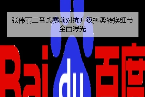 张伟丽二番战赛前对抗升级摔柔转换细节全面曝光